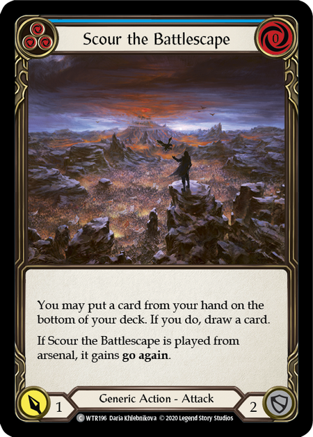 Scour the Battlescape (Blue) (Common) - WTR196 - Unlimited