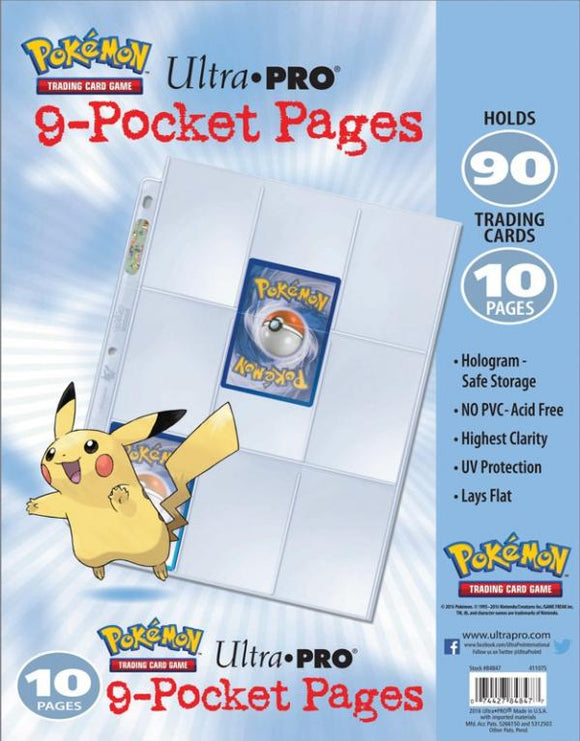 Pages - 9 Pocket Pokemon 10 Pack (Sealed)